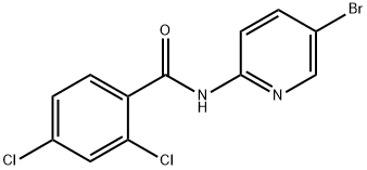 N-(5-bromopyridin-2-yl)-2,4-dichlorobenzamide 结构式