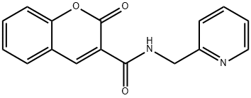 2-oxo-N-(pyridin-2-ylmethyl)chromene-3-carboxamide 结构式