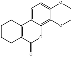 3,4-dimethoxy-7,8,9,10-tetrahydrobenzo[c]chromen-6-one 结构式