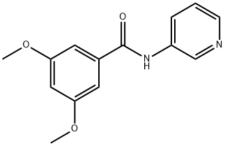 3,5-dimethoxy-N-pyridin-3-ylbenzamide 结构式