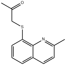 1-(2-methylquinolin-8-yl)sulfanylpropan-2-one 结构式