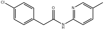 2-(4-chlorophenyl)-N-(5-methylpyridin-2-yl)acetamide 结构式