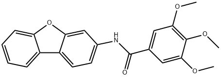 N-dibenzofuran-3-yl-3,4,5-trimethoxybenzamide 结构式