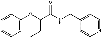 2-phenoxy-N-(pyridin-4-ylmethyl)butanamide 结构式