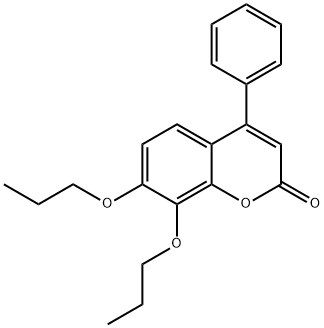 4-phenyl-7,8-dipropoxychromen-2-one 结构式