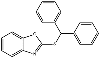 2-benzhydrylsulfanyl-1,3-benzoxazole 结构式