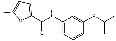 5-methyl-N-(3-propan-2-yloxyphenyl)furan-2-carboxamide 结构式