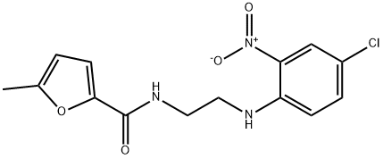 N-[2-(4-chloro-2-nitroanilino)ethyl]-5-methylfuran-2-carboxamide 结构式