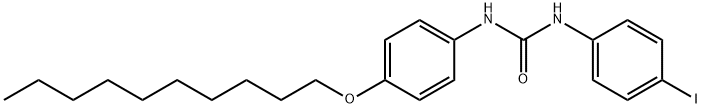 1-(4-decoxyphenyl)-3-(4-iodophenyl)urea 结构式