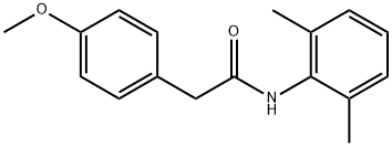 N-(2,6-dimethylphenyl)-2-(4-methoxyphenyl)acetamide 结构式