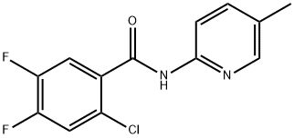 2-chloro-4,5-difluoro-N-(5-methylpyridin-2-yl)benzamide 结构式