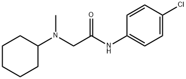 N-(4-chlorophenyl)-2-[cyclohexyl(methyl)amino]acetamide 结构式