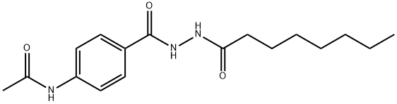 N-[4-[(octanoylamino)carbamoyl]phenyl]acetamide 结构式