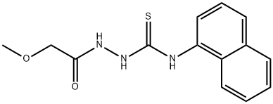 1-[(2-methoxyacetyl)amino]-3-naphthalen-1-ylthiourea 结构式