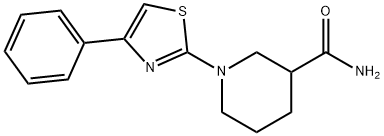 1-(4-phenyl-1,3-thiazol-2-yl)piperidine-3-carboxamide 结构式