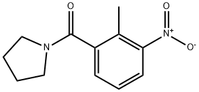 (2-methyl-3-nitrophenyl)-pyrrolidin-1-ylmethanone 结构式