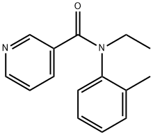 N-ethyl-N-(2-methylphenyl)pyridine-3-carboxamide 结构式