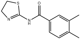 N-(4,5-dihydro-1,3-thiazol-2-yl)-3,4-dimethylbenzamide 结构式