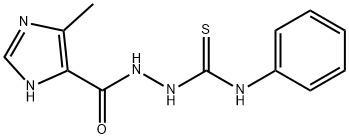 1-[(5-methyl-1H-imidazole-4-carbonyl)amino]-3-phenylthiourea 结构式