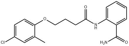 2-[4-(4-chloro-2-methylphenoxy)butanoylamino]benzamide 结构式