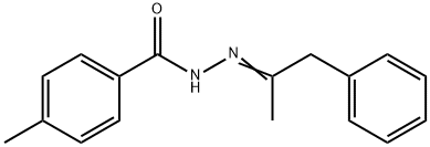 4-methyl-N-[(E)-1-phenylpropan-2-ylideneamino]benzamide 结构式