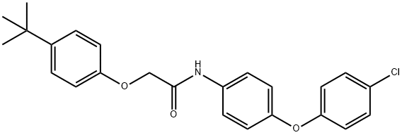 2-(4-tert-butylphenoxy)-N-[4-(4-chlorophenoxy)phenyl]acetamide 结构式