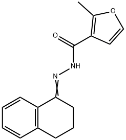 N-[(Z)-3,4-dihydro-2H-naphthalen-1-ylideneamino]-2-methylfuran-3-carboxamide 结构式