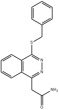 2-(4-benzylsulfanylphthalazin-1-yl)acetamide 结构式