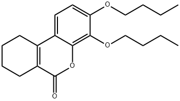 3,4-dibutoxy-7,8,9,10-tetrahydrobenzo[c]chromen-6-one 结构式