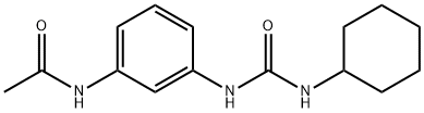 N-[3-(cyclohexylcarbamoylamino)phenyl]acetamide 结构式
