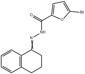 5-bromo-N-[(Z)-3,4-dihydro-2H-naphthalen-1-ylideneamino]furan-2-carboxamide 结构式