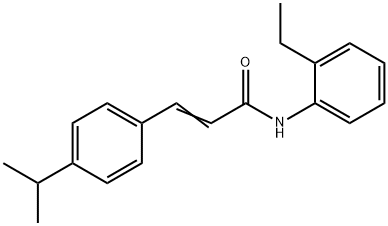 (E)-N-(2-ethylphenyl)-3-(4-propan-2-ylphenyl)prop-2-enamide 结构式