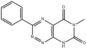 6-methyl-3-phenyl-8H-pyrimido[5,4-e][1,2,4]triazine-5,7-dione 结构式