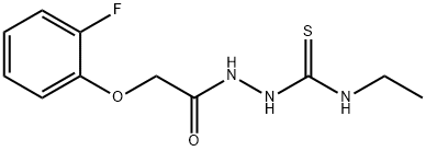 1-ethyl-3-[[2-(2-fluorophenoxy)acetyl]amino]thiourea 结构式