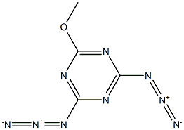 2,4-diazido-6-methoxy-1,3,5-triazine 结构式