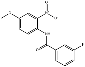 3-fluoro-N-(4-methoxy-2-nitrophenyl)benzamide 结构式