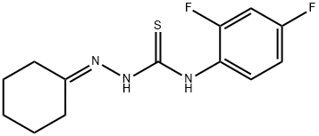 1-(cyclohexylideneamino)-3-(2,4-difluorophenyl)thiourea 结构式