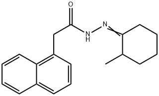 N-[(E)-(2-methylcyclohexylidene)amino]-2-naphthalen-1-ylacetamide 结构式