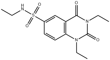 N,1,3-triethyl-2,4-dioxoquinazoline-6-sulfonamide 结构式