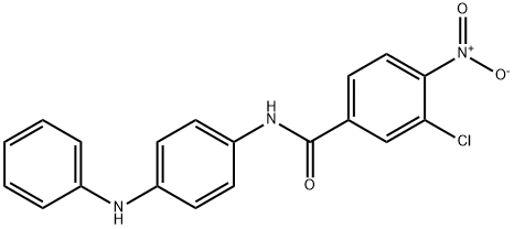 N-(4-anilinophenyl)-3-chloro-4-nitrobenzamide 结构式