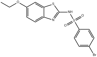 4-bromo-N-(6-ethoxy-1,3-benzothiazol-2-yl)benzenesulfonamide 结构式