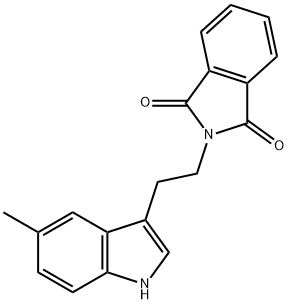 2-[2-(5-methyl-1H-indol-3-yl)ethyl]isoindole-1,3-dione 结构式
