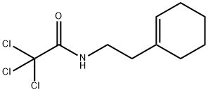 2,2,2-trichloro-N-[2-(cyclohexen-1-yl)ethyl]acetamide 结构式