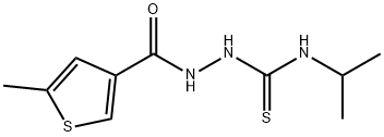 1-[(5-methylthiophene-3-carbonyl)amino]-3-propan-2-ylthiourea 结构式