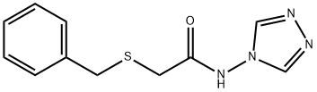 2-benzylsulfanyl-N-(1,2,4-triazol-4-yl)acetamide 结构式