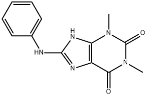 8-anilino-1,3-dimethyl-7H-purine-2,6-dione 结构式