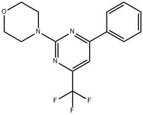 4-(4-苯基-6-(三氟甲基)嘧啶-2-基)吗啉 结构式