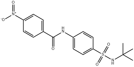 N-[4-(tert-butylsulfamoyl)phenyl]-4-nitrobenzamide 结构式