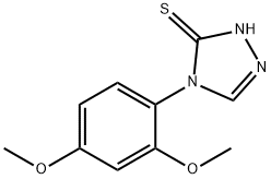 4-(2,4-dimethoxyphenyl)-1H-1,2,4-triazole-5-thione 结构式