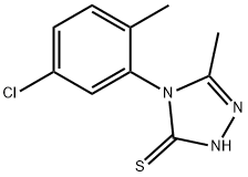 4-(5-chloro-2-methylphenyl)-3-methyl-1H-1,2,4-triazole-5-thione 结构式